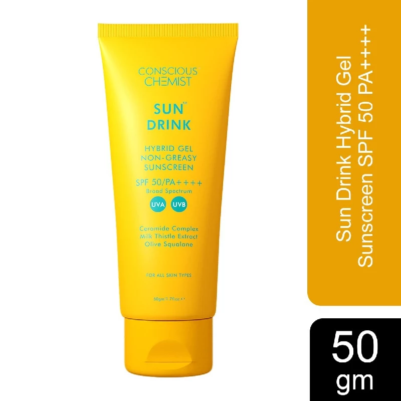Conscious Chemist Sun Drink Hybrid Lightweight Gel Sunscreen SPF50 Pa++++, 50 g-2.webp
